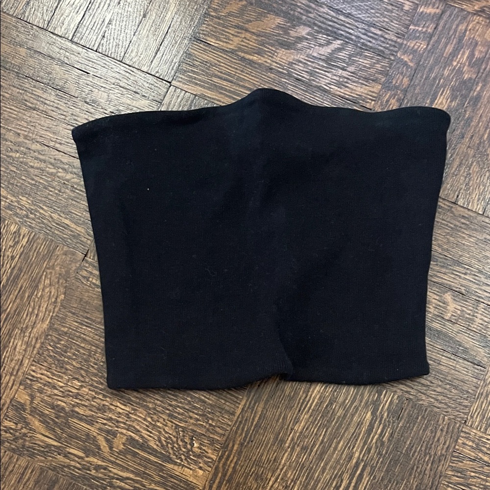 Zara Black Tube Crop Top